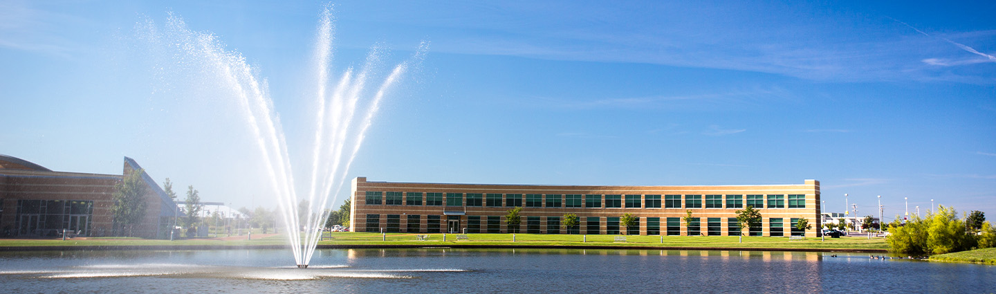 View of Conoyer Hall With Fountain On