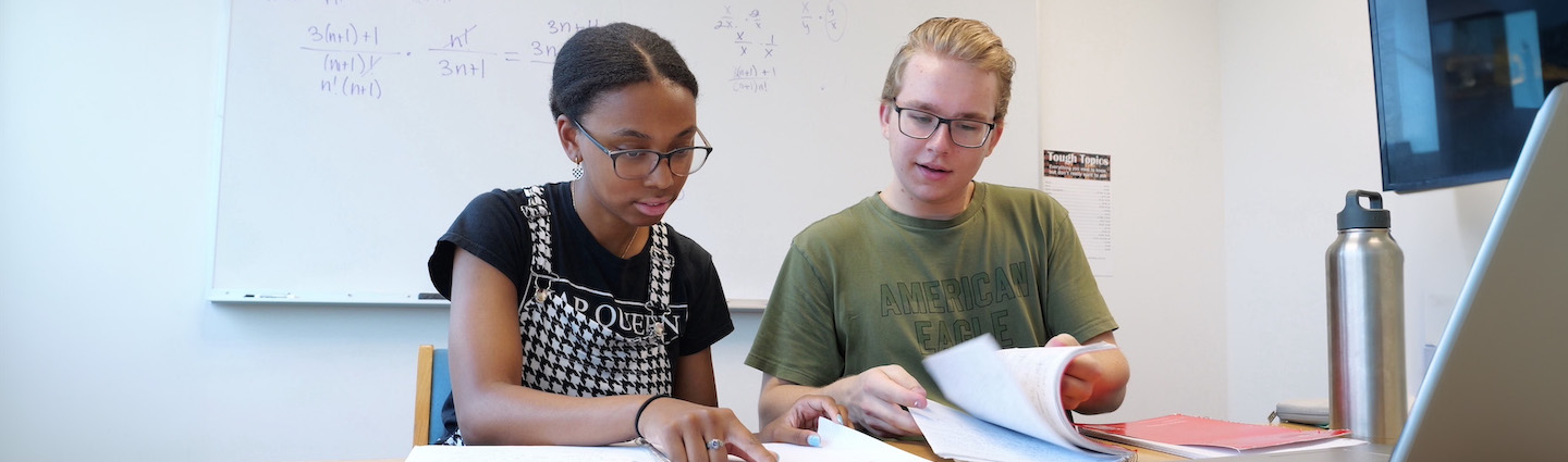 Students Studying in Library